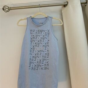 Nike Kids Light Blue Graphic Tank Top